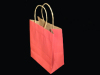 red kraft paper handbag