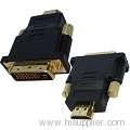 HDMI 19Pin Male to DVI 24+1 Pin Male adapter