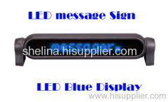 Blue Color LED message car sign with reomte