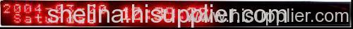 16*256 Indoor single red led message moving sign