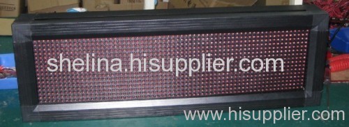 PH10 16*64 Semi-outdoor red color led sign