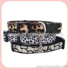 leopard pattern collar