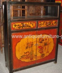 Tibetan painting bookcase