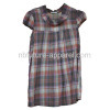 Ladies Plaid Woven Top