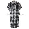 Ladies Plaid Woven Blouse