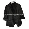 Ladies Black Satin Coat