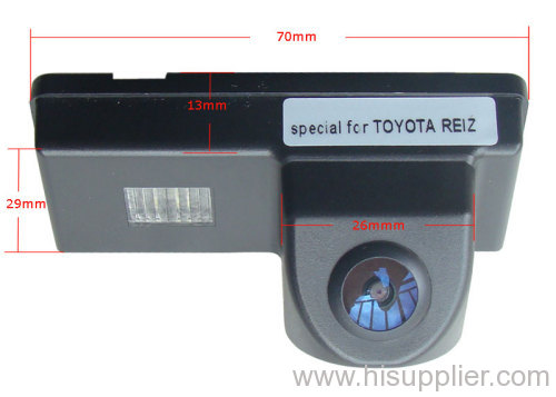 Waterproof Rearview Car Camera ,5 METERS AV CABLE, 170 Degree ,Mirror,Night Vision, for TOYOTA REIZ&NTSC system only