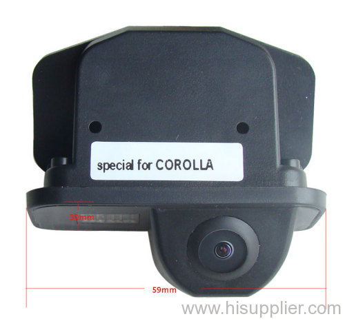 Waterproof Rearview Car Camera,5 METERS AV CABLE,170 Degree,Mirror,Night Vision,special for COROLLA,NTSC system only