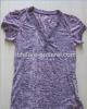 Purple knit burnout top