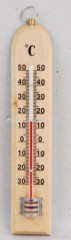 Wooden thermometer