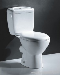 Wash down two-pieces toilet