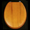 Solid wood toilet seat