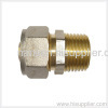 Brass male straight coupling