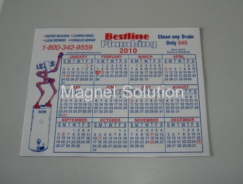 promotional magnetic calendar