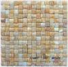 3 D marble mosaic Yellow Onyx