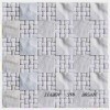 3 D marble mosaic white marble