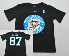 latest jerseys, Hockey Jersey， BLACK CROSBY PENGUINS t-shirt