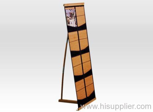 Bamboo double line catalogue shelf