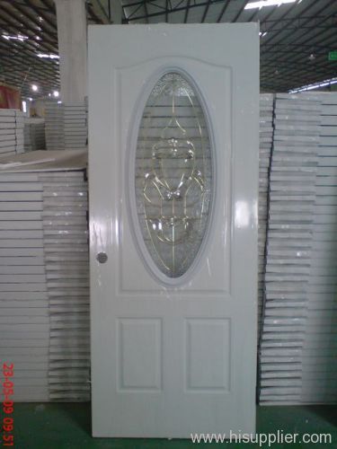 small oval glass door, hollow metal glass door, glass panel door, residential steel glass door