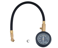 Dual-head chuck tire digital gauge