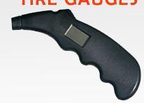 black plastic tire pressure gauge