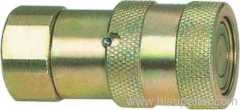 Flat face type hydraulic quick coupler