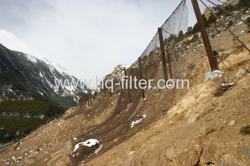 Rockfall protective fences