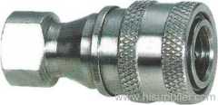 Close type pneumatic and hydraulic quick coupling