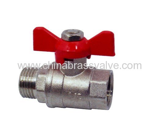 Brass ball valve M/F