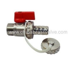 Brass boiler feed ball valve