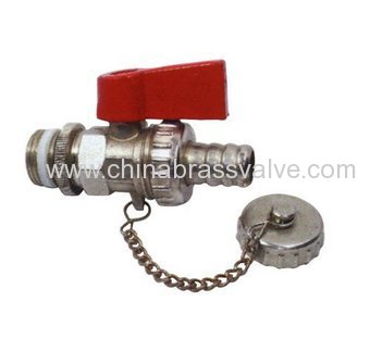 Brass boiler feed ball valve