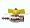Brass gas ball valve with hose union