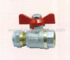 Brass compression ends ball valve