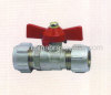 Brass compression ends ball valve