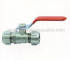 Brass compression ends ball valve