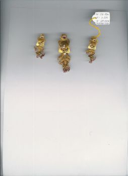 Antique gold pendent set