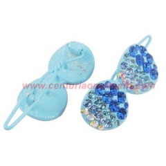 Air-Blue hair clip