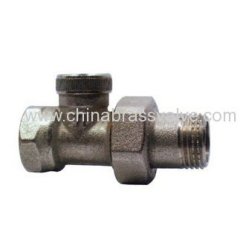 Straight radiator valve