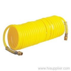 Air Recoil Hose With Double 1/4