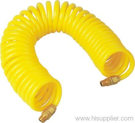 Air Recoil Hose With Double 1/4
