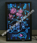 LED fluorescent writing board