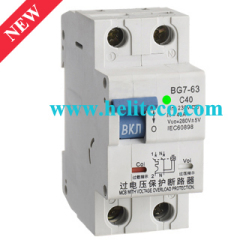 MCB with over-voltage protection
