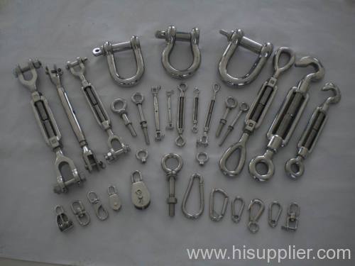 turnbuckles,shackles,wire rope clips,swivels,thimbles.