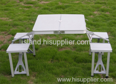 folding table with chair， camping table ， outdoor table