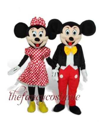 Mickey Minnie Mascot Costume， Christmas Party Dress