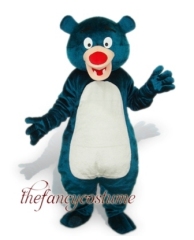 Blue Bear Mascot Costume ，Christmas Party Dress