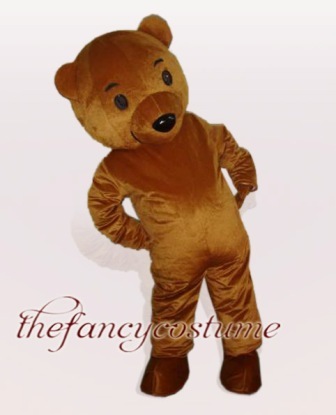 Brown Bear Mascot Costume， Christmas Party Dress