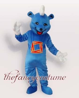 Blue Bear Mascot Costume， Christmas Party Dress