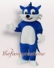 Blue Cat Mascot Costume， Christmas Party Dress