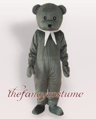 Gray Bear Mascot Costume， Christmas Party Dress